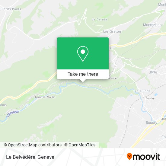 Le Belvédère map