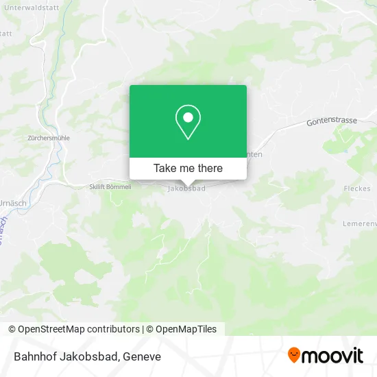 Bahnhof Jakobsbad map