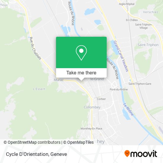 Cycle D'Orientation map