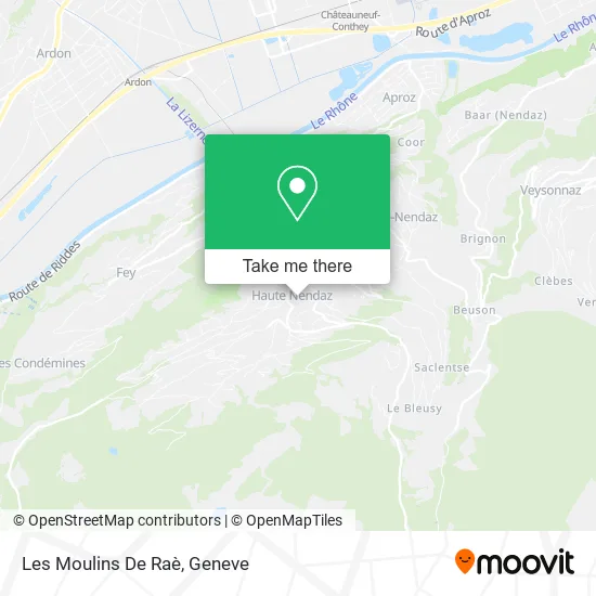 Les Moulins De Raè map