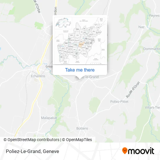Poliez-Le-Grand map