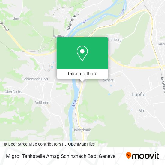 Migrol Tankstelle Amag Schinznach Bad map