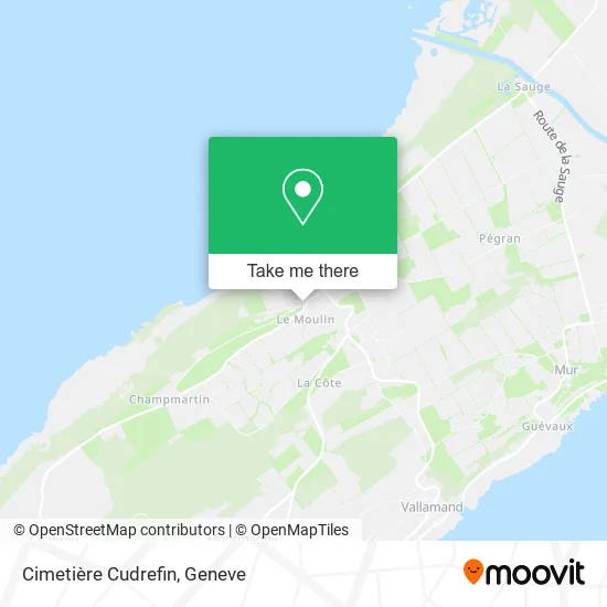 Cimetière Cudrefin map