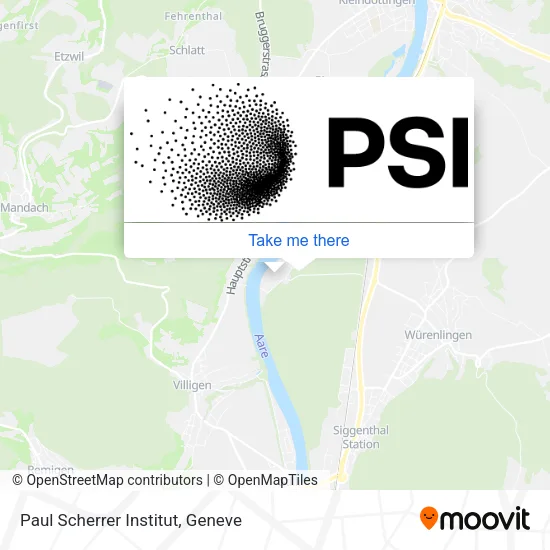 Paul Scherrer Institut map