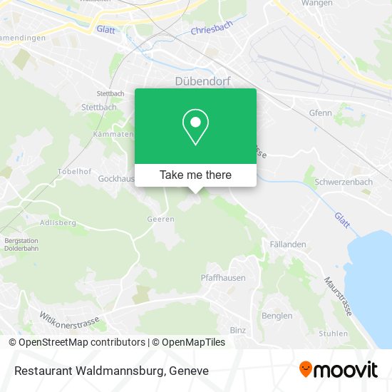 Restaurant Waldmannsburg map