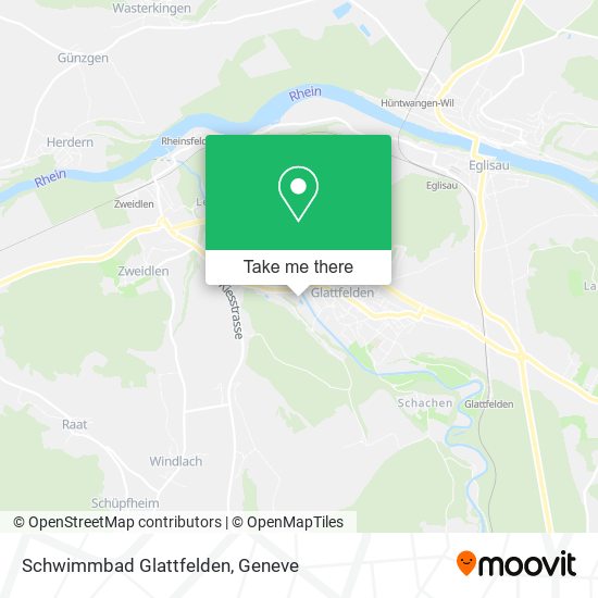 Schwimmbad Glattfelden map