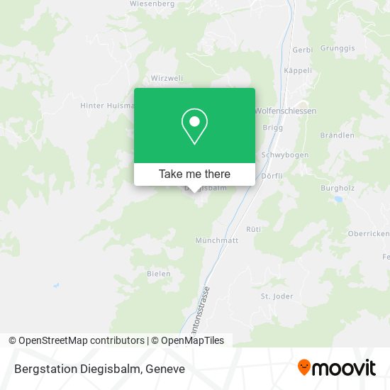 Bergstation Diegisbalm map
