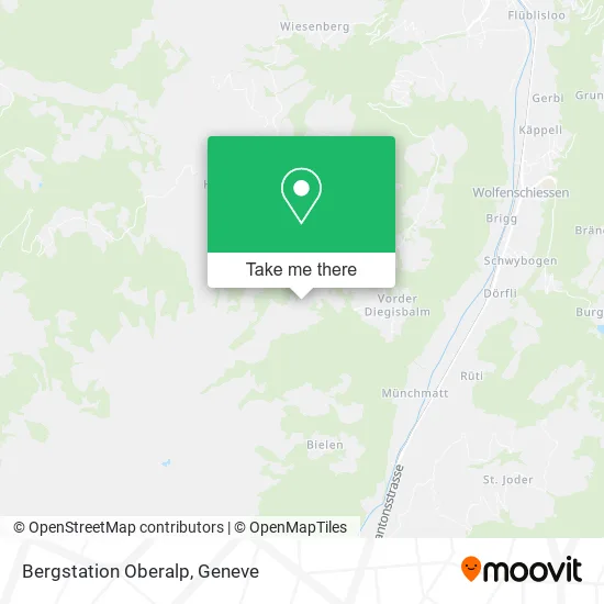 Bergstation Oberalp map