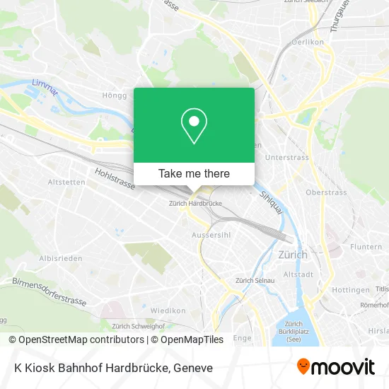 K Kiosk Bahnhof Hardbrücke map
