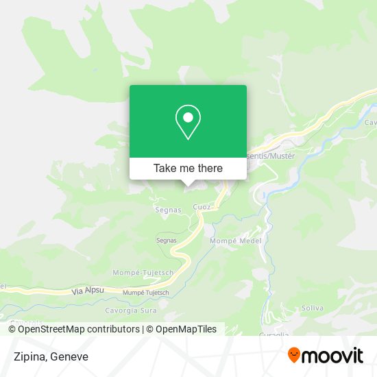 Zipina map