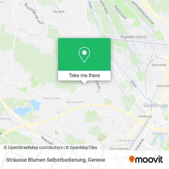 Sträusse Blumen Selbstbedienung map