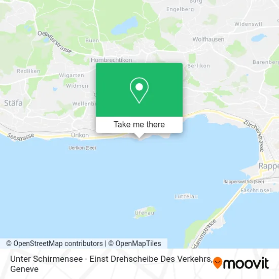 Unter Schirmensee - Einst Drehscheibe Des Verkehrs map