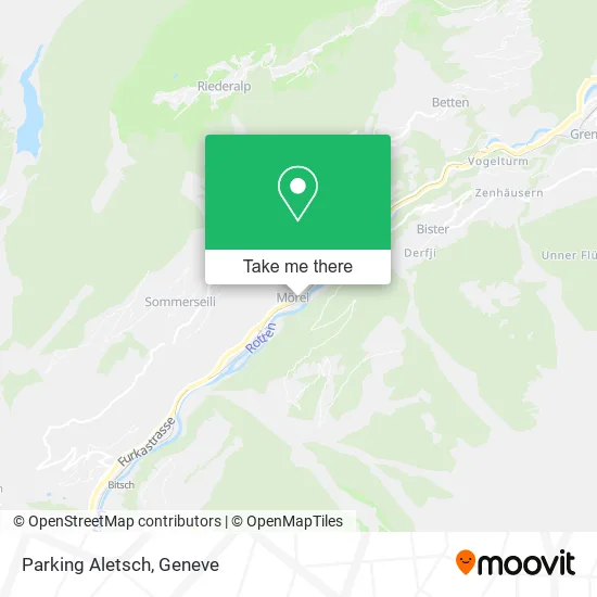 Parking Aletsch map