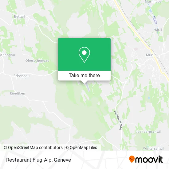 Restaurant Flug-Alp map