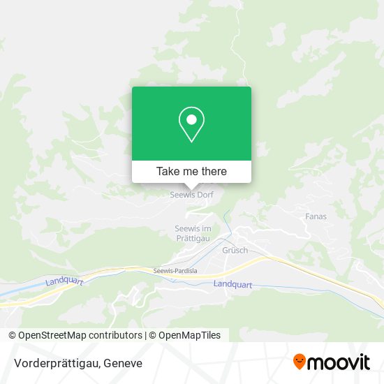 Vorderprättigau map