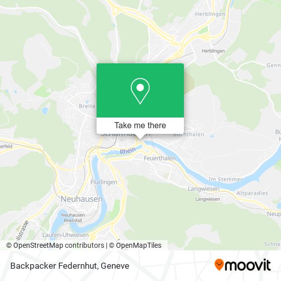 Backpacker Federnhut map