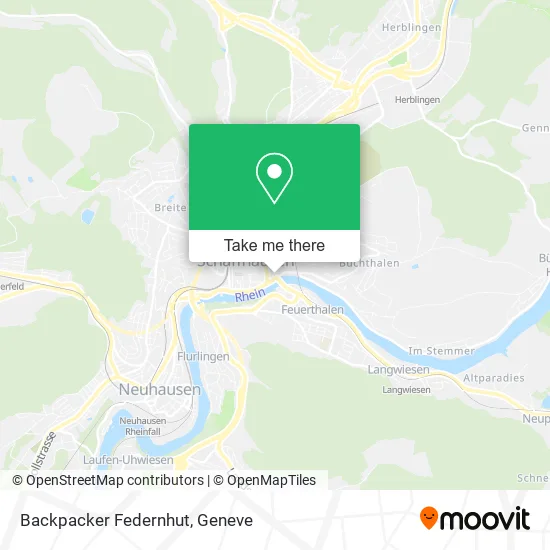 Backpacker Federnhut map