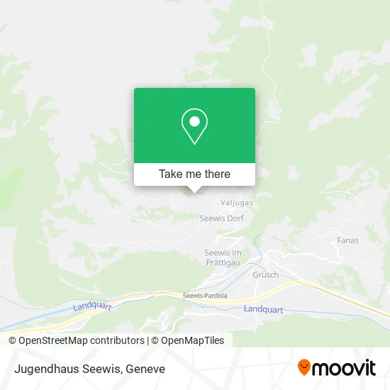 Jugendhaus Seewis map