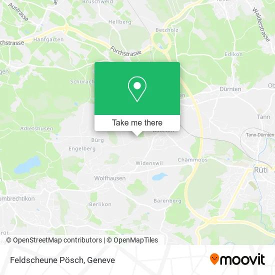 Feldscheune Pösch map