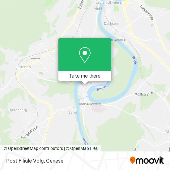 Post Filiale Volg map
