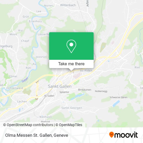 Olma Messen St. Gallen map