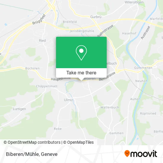 Biberen/Mühle map
