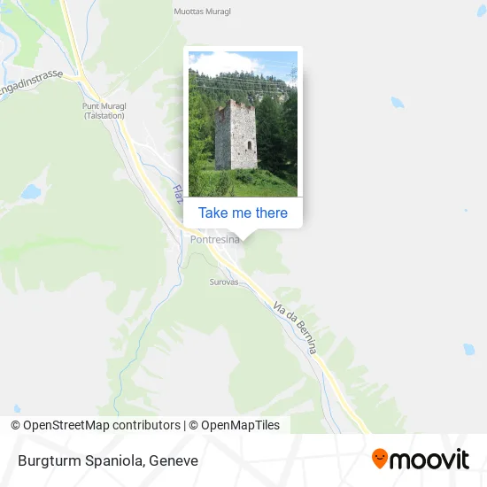 Burgturm Spaniola map