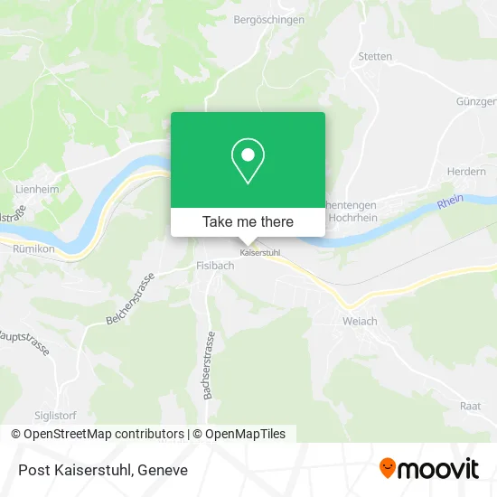 Post Kaiserstuhl map