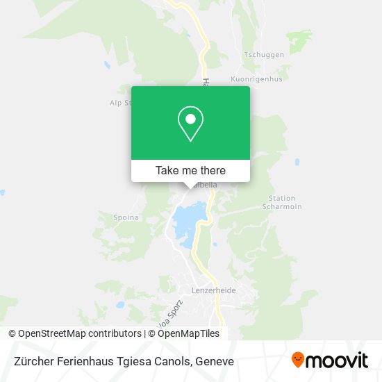 Zürcher Ferienhaus Tgiesa Canols map