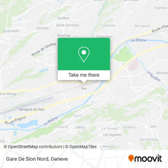 Gare De Sion Nord map