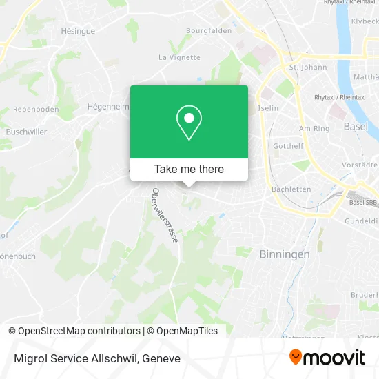 Migrol Service Allschwil map
