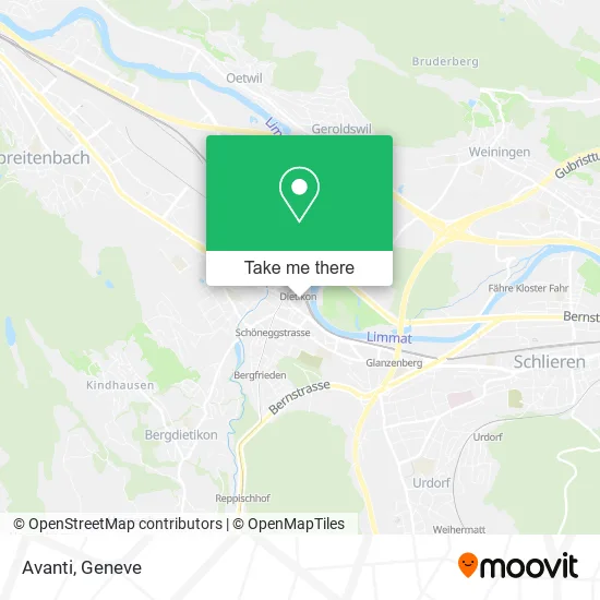 Avanti map