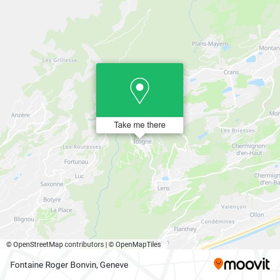 Fontaine Roger Bonvin map