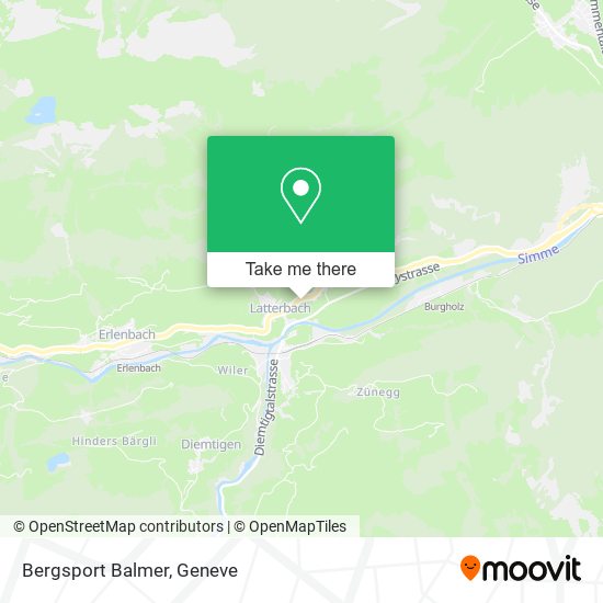 Bergsport Balmer map