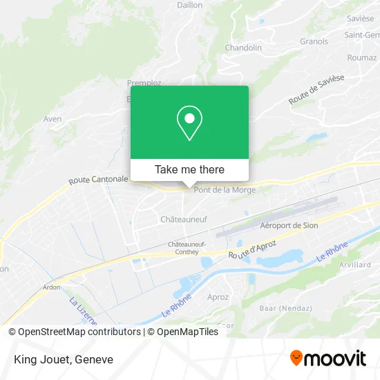 King Jouet map