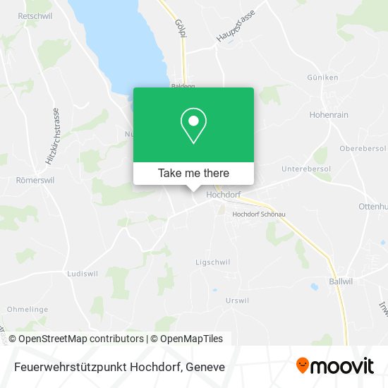 Feuerwehrstützpunkt Hochdorf map