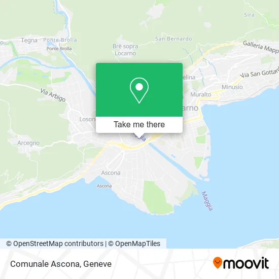 Comunale Ascona map