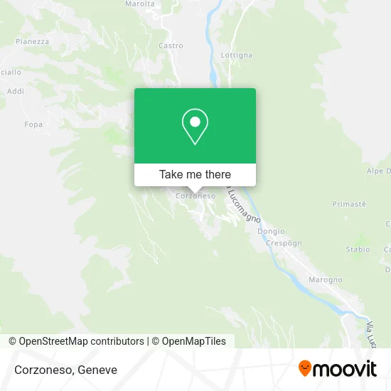Corzoneso map