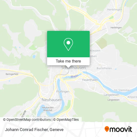 Johann Conrad Fischer map