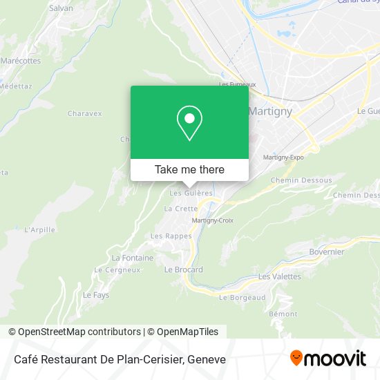 Café Restaurant De Plan-Cerisier map