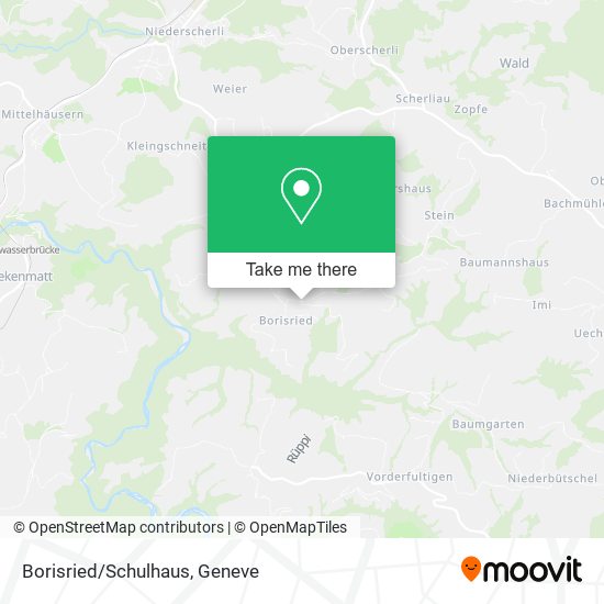 Borisried/Schulhaus map