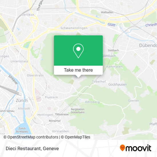 Dieci Restaurant map