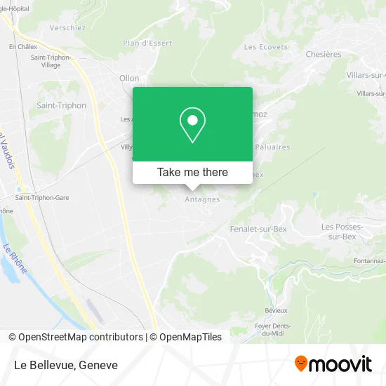 Le Bellevue map