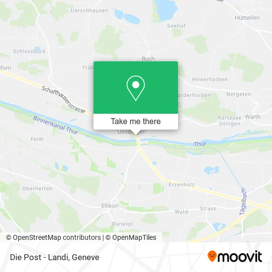 Die Post - Landi map