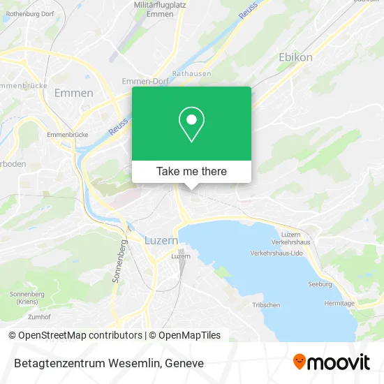 Betagtenzentrum Wesemlin map