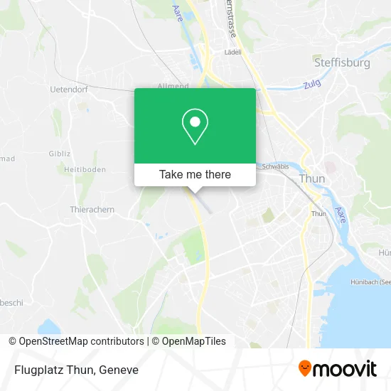 Flugplatz Thun map