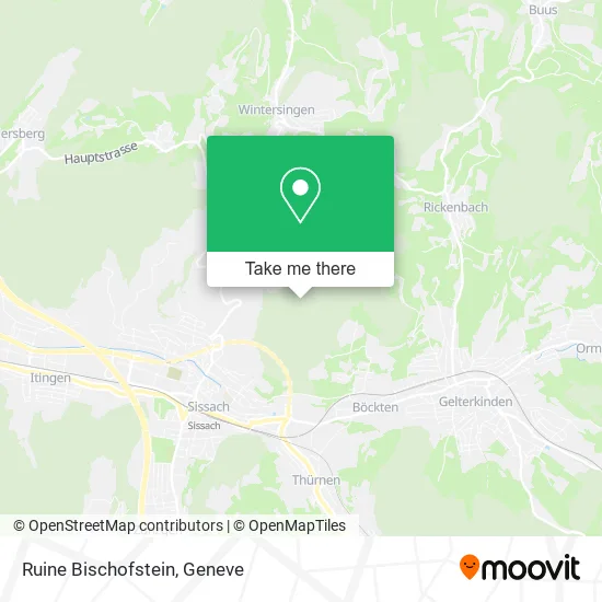 Ruine Bischofstein map