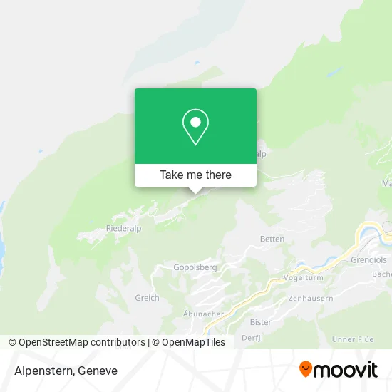 Alpenstern map