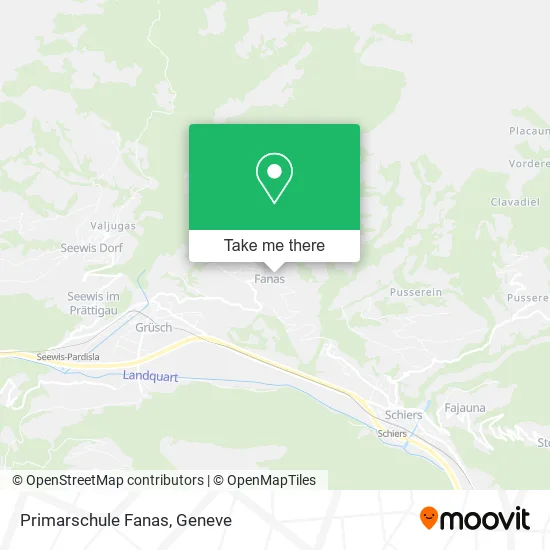 Primarschule Fanas map
