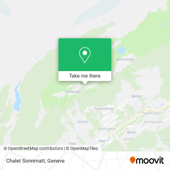 Chalet Sonnmatt map